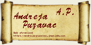 Andreja Puzavac vizit kartica